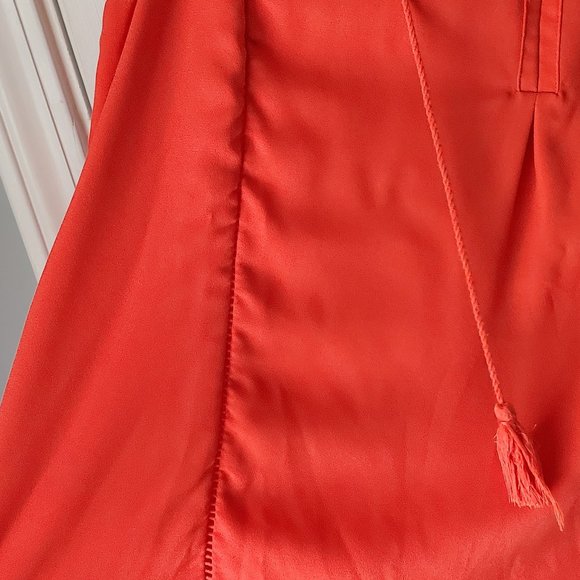 Collective Concepts Red/Orange Sleeves Top with Tassels - Picture 4 of 7
